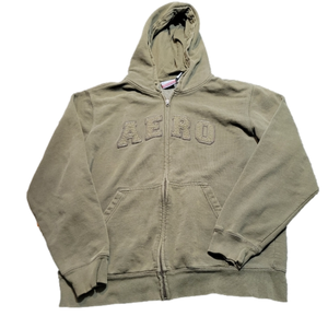 Aeropostal Olive Green Men's Hoodie Size XL